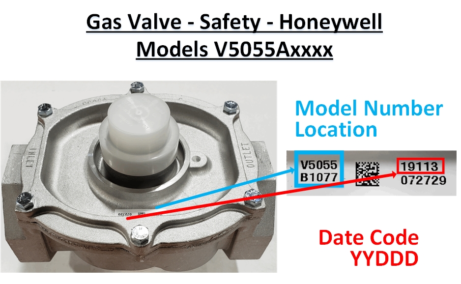 Honeywell Safety Gas Valve - V5055Axxxx